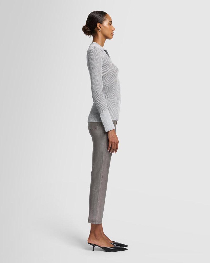 Metallic Long Sleeve Cardigan Product Image