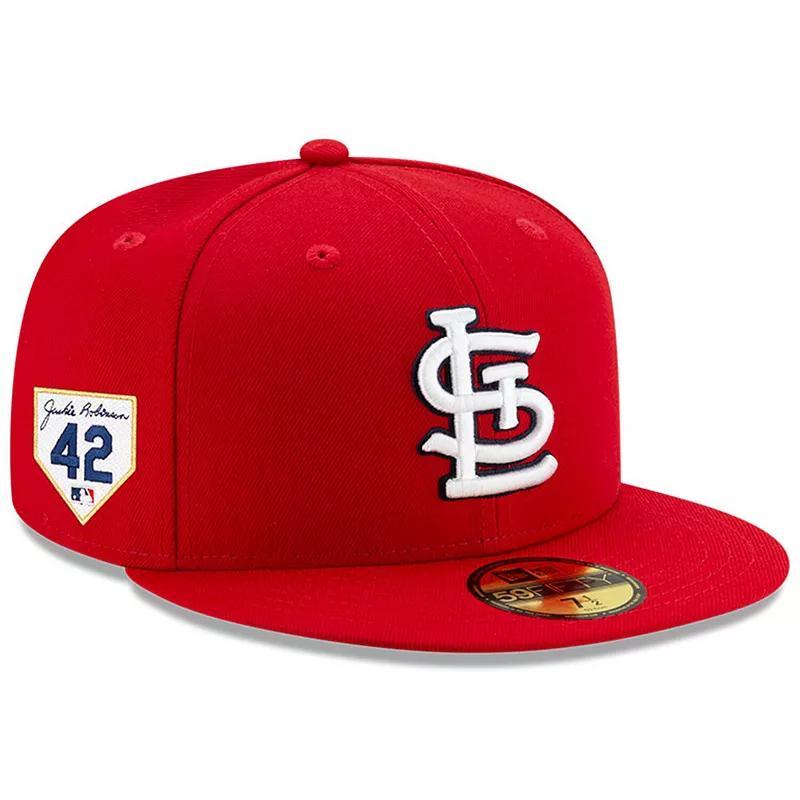 Men's New Era Red St. Louis Cardinals 2023 Jackie Robinson Day 59FIFTY Fitted Hat, Size: 7 1/8 Product Image
