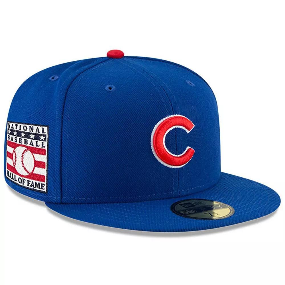 Men's New Era Royal Chicago Cubs National Baseball Hall of Fame 59FIFTY Fitted Hat, Size: 7 3/4, Blue Product Image