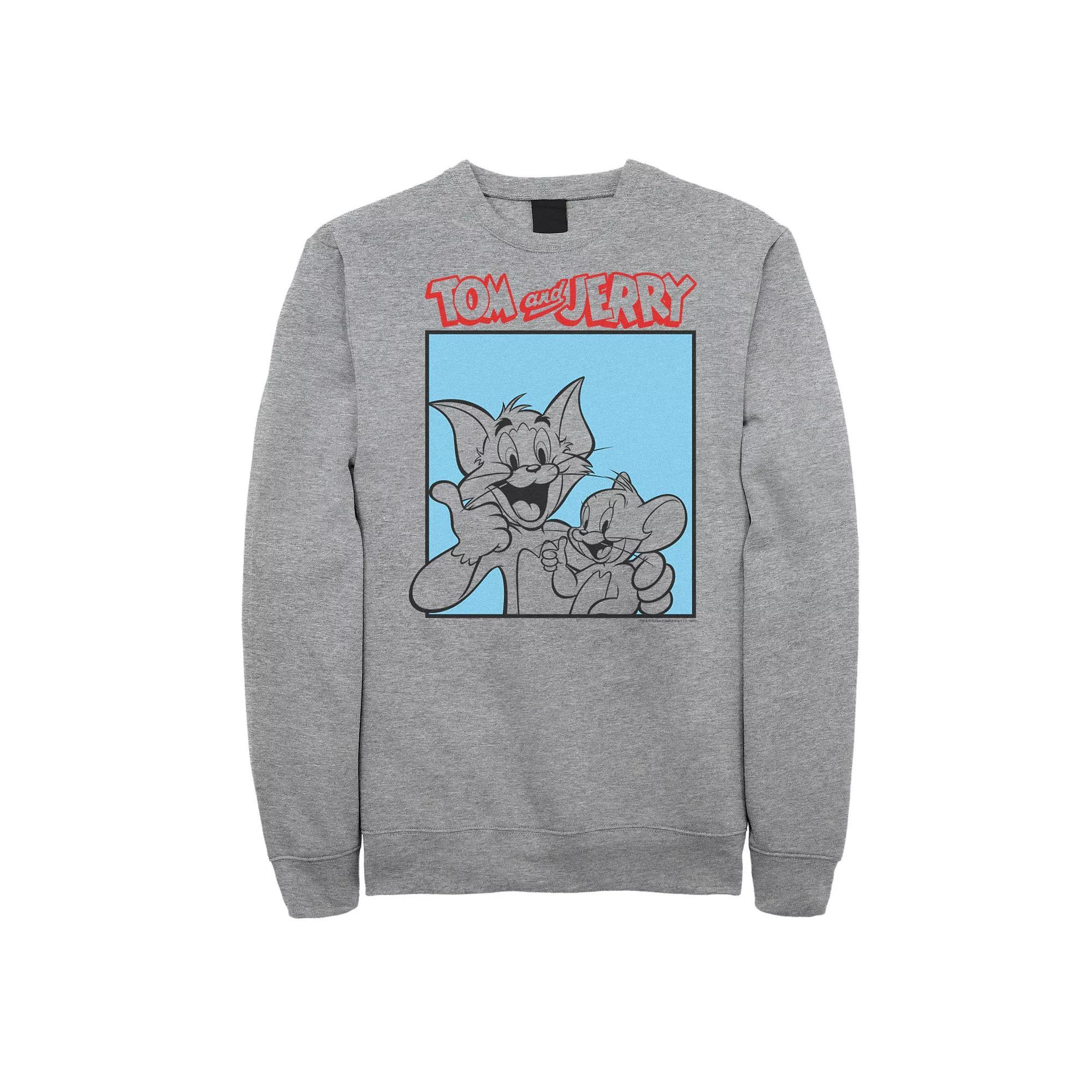 Big & Tall Tom and Jerry Thumbs Up Poster Graphic Fleece, Men's,  Product Image