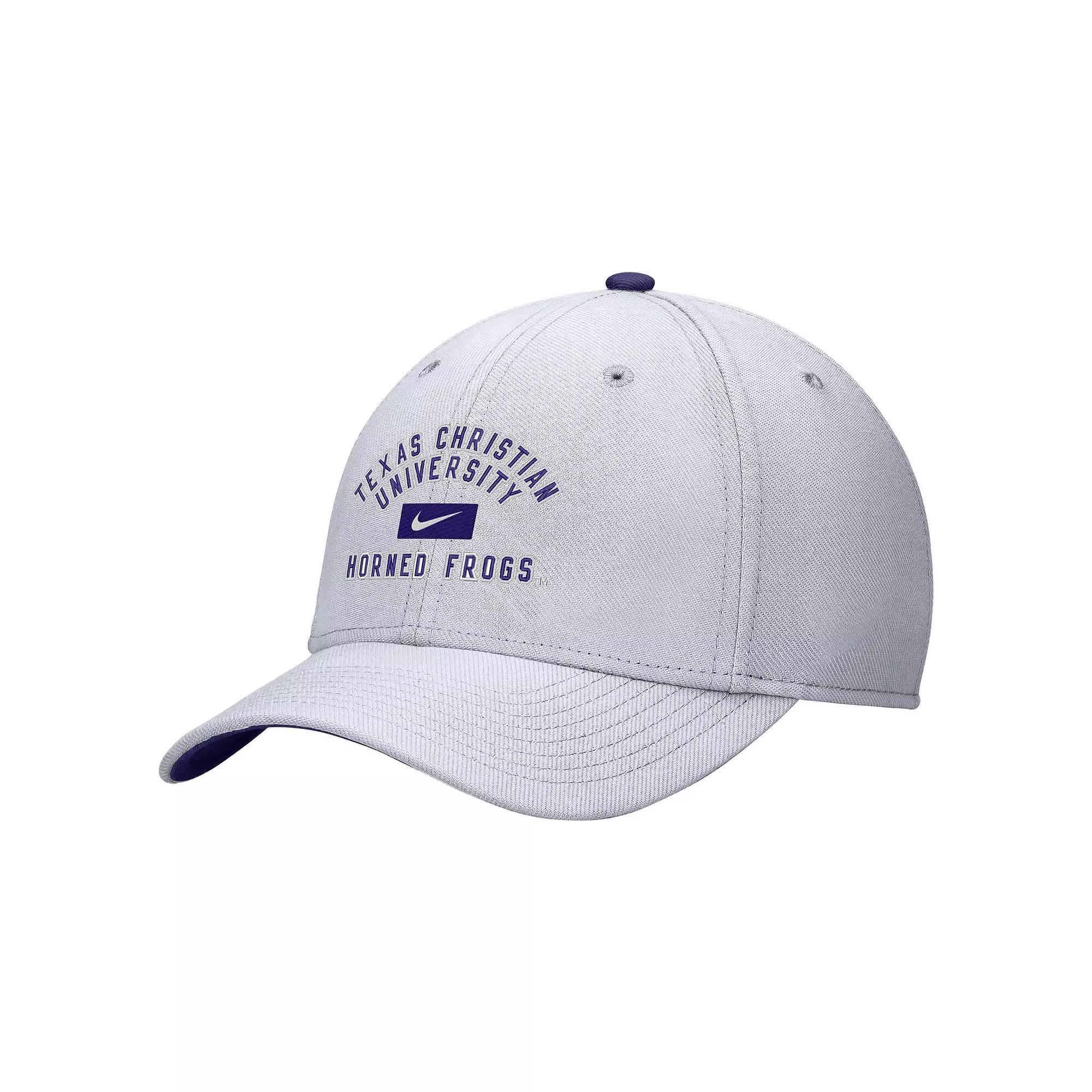 Men's Nike White TCU Horned Frogs Rise Flex Hat, Size: Large/XL Product Image