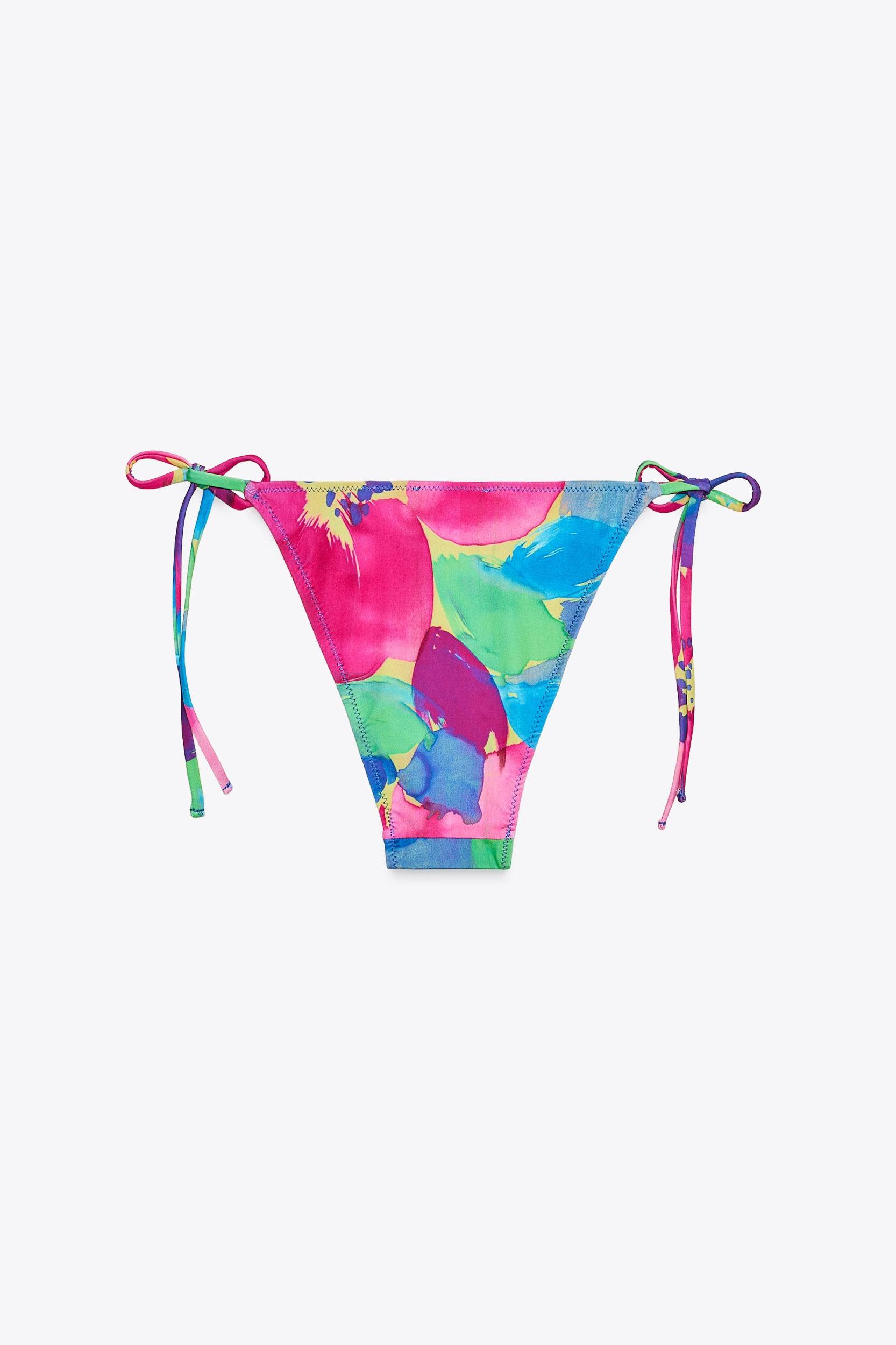 PRINTED TIE BIKINI TOP Product Image