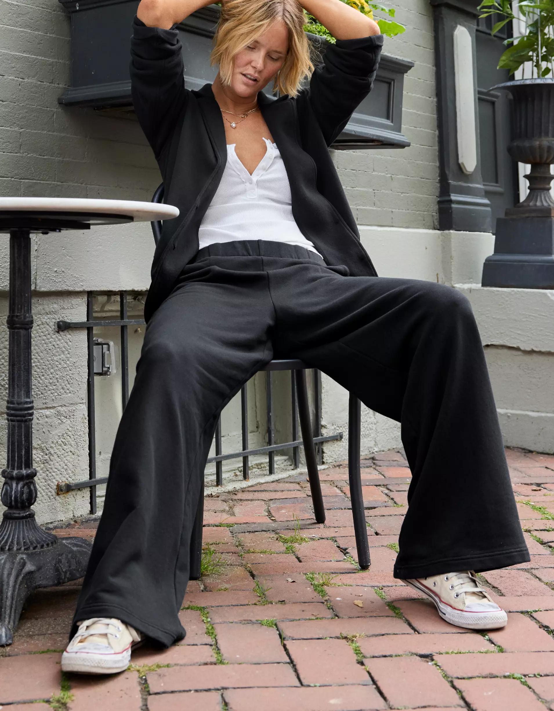 Aerie New Heights Fleece Trouser Product Image