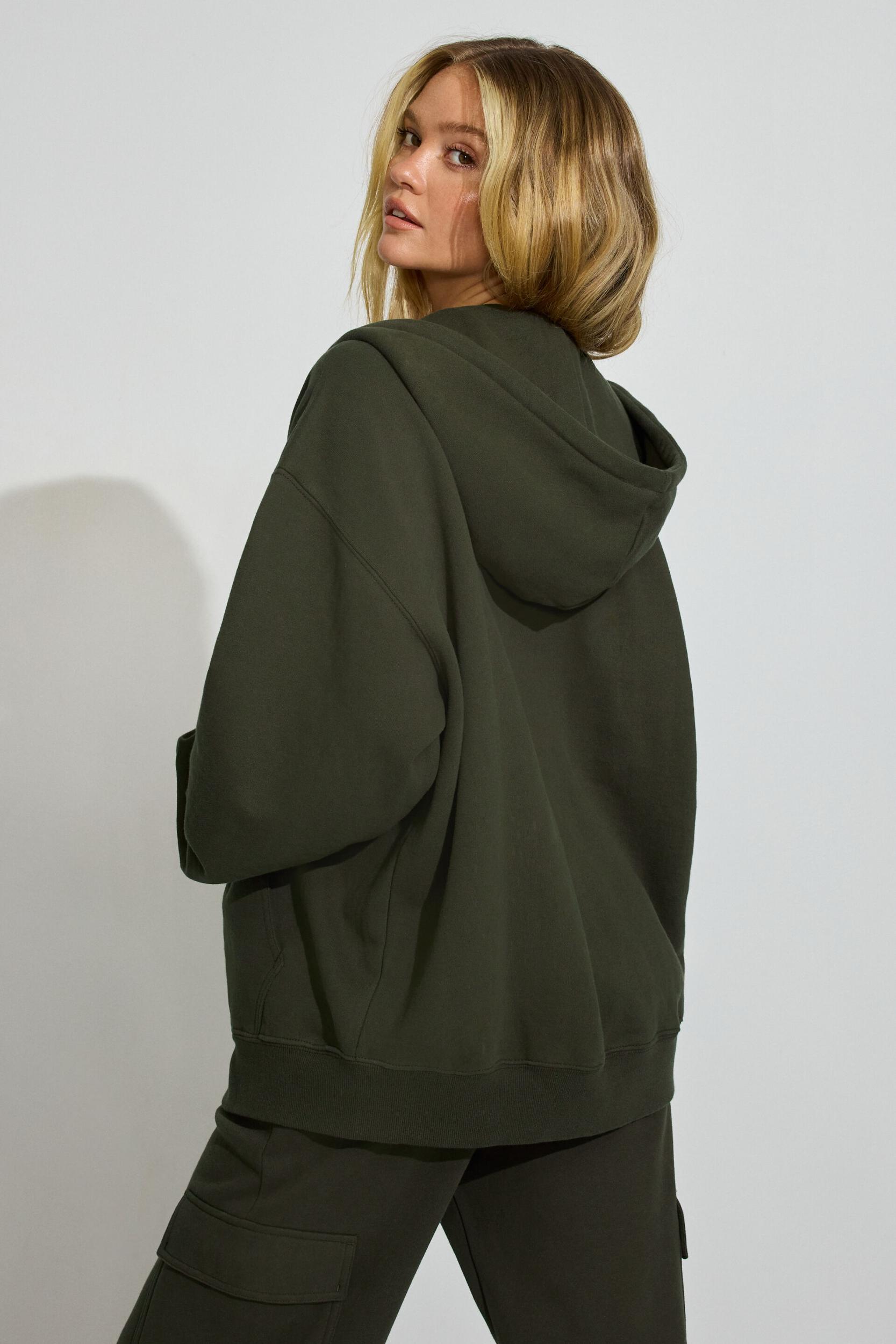 SoftTerry Oversized Zip-Up Hoodie Product Image