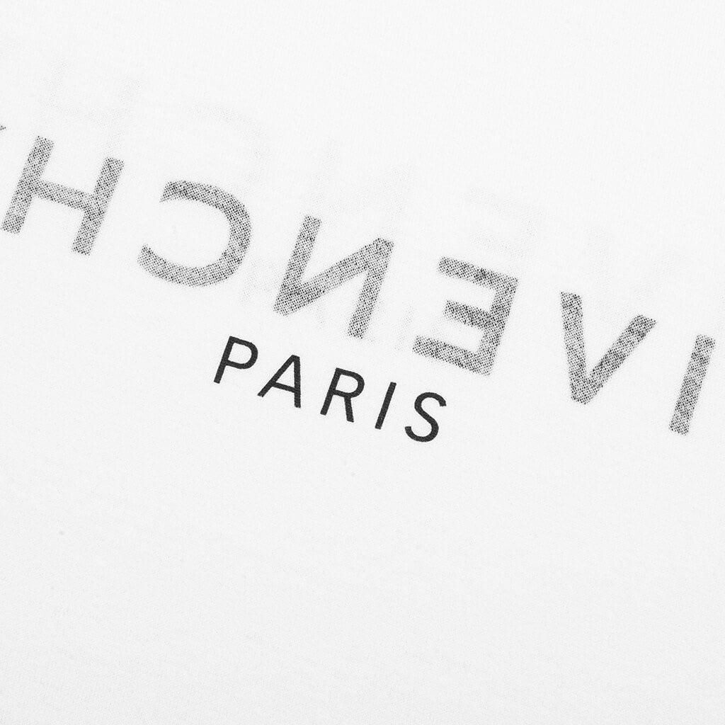 Slim Fit Reverse Print T-Shirt - White Male Product Image