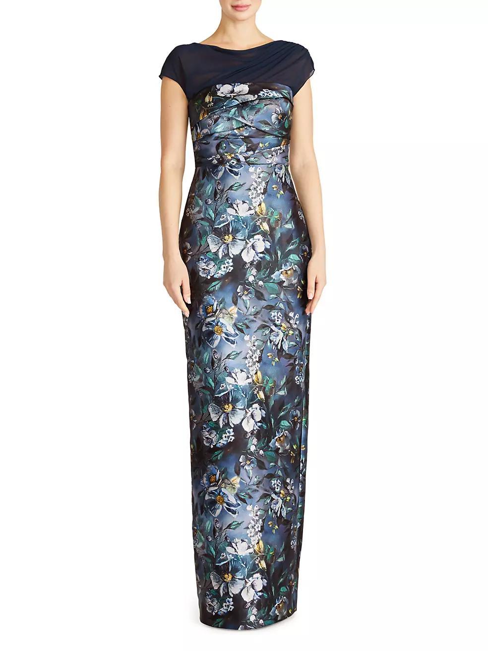 Delana Mikado Column Gown Product Image