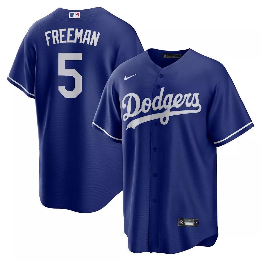 Men's Nike Freddie Freeman Royal Los Angeles Dodgers Alternate Replica Player Jersey, Size: Medium, Blue Product Image