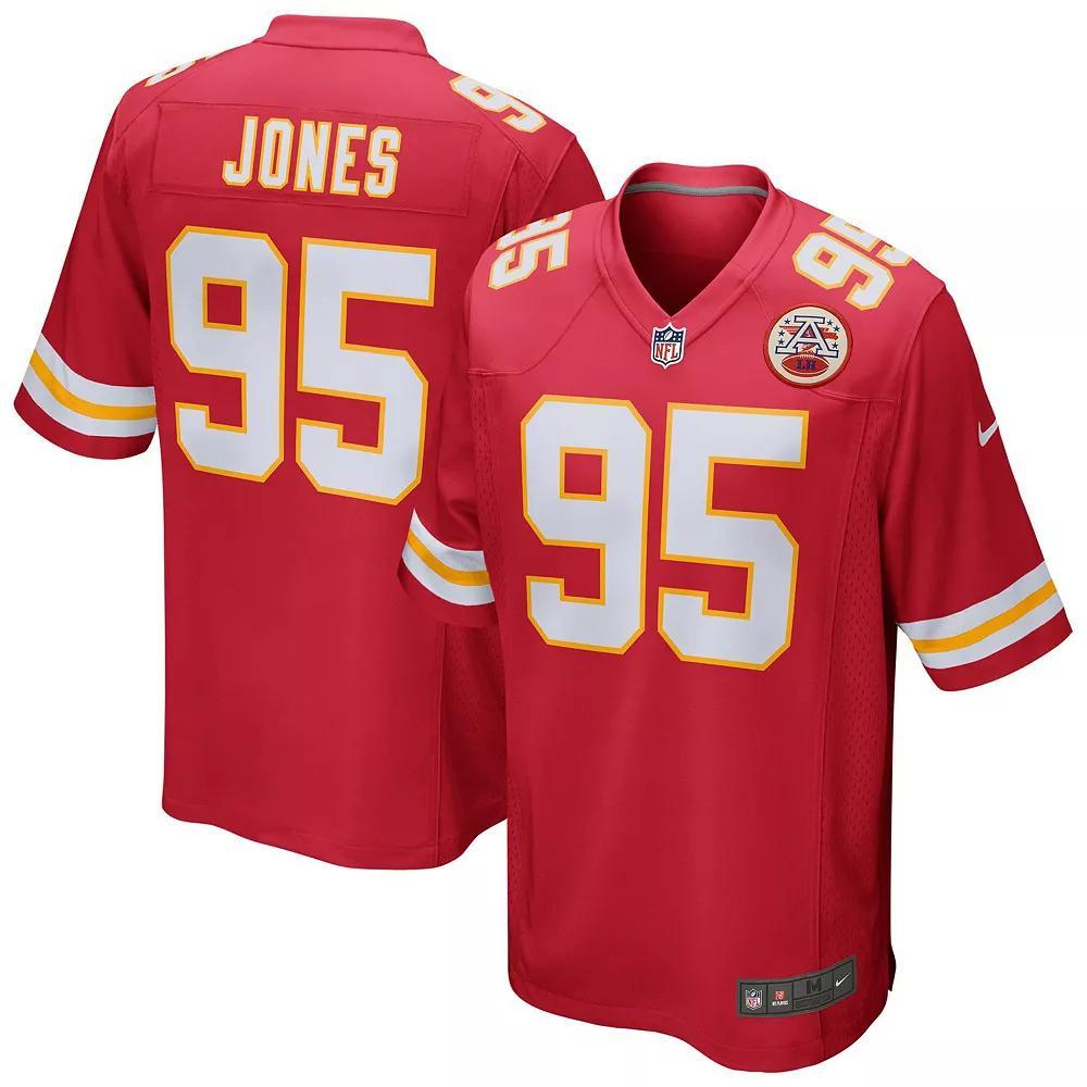 Men's Nike Chris Jones Red Kansas City Chiefs Game Jersey,  Product Image