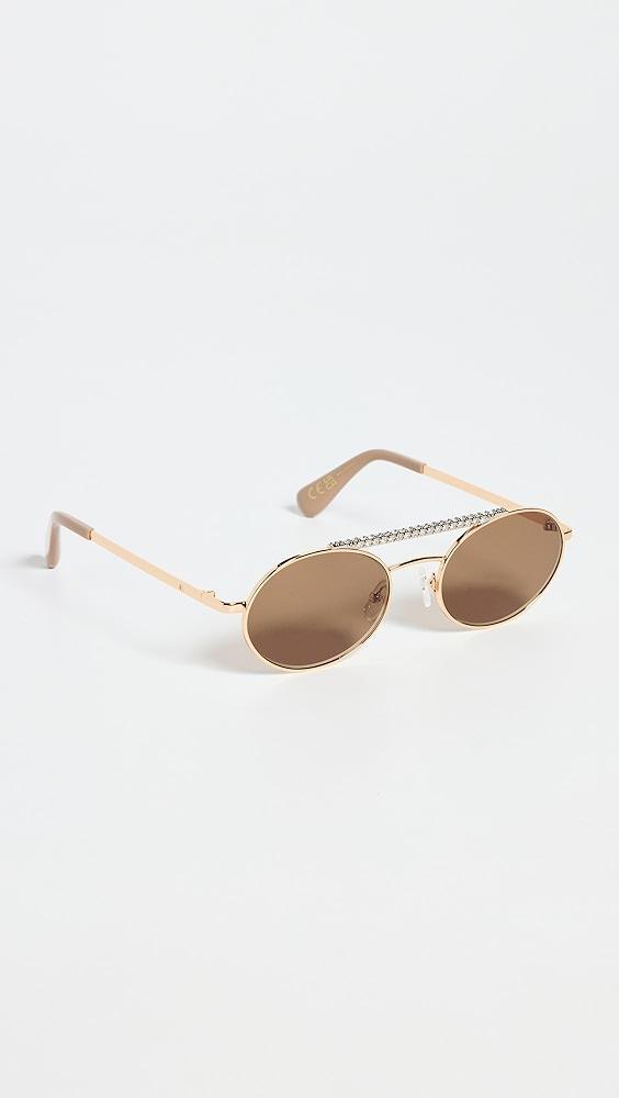 Lele Sadoughi Anaheim Aviator Sunglasses | Shopbop Product Image