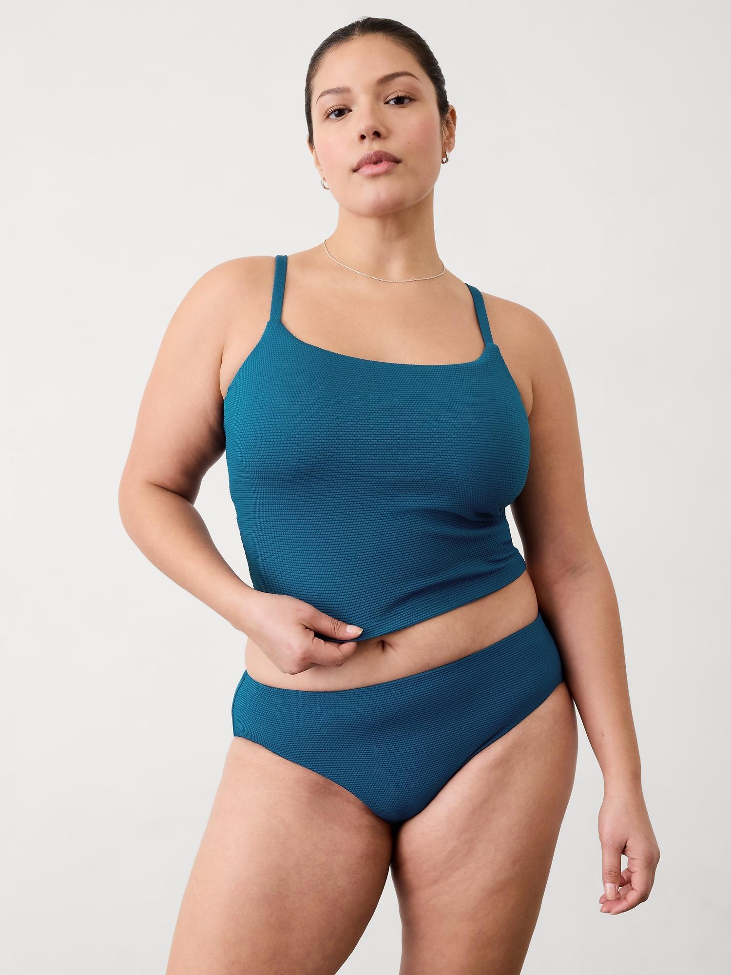 Scoop Crop Pique Tankini D-DD Product Image