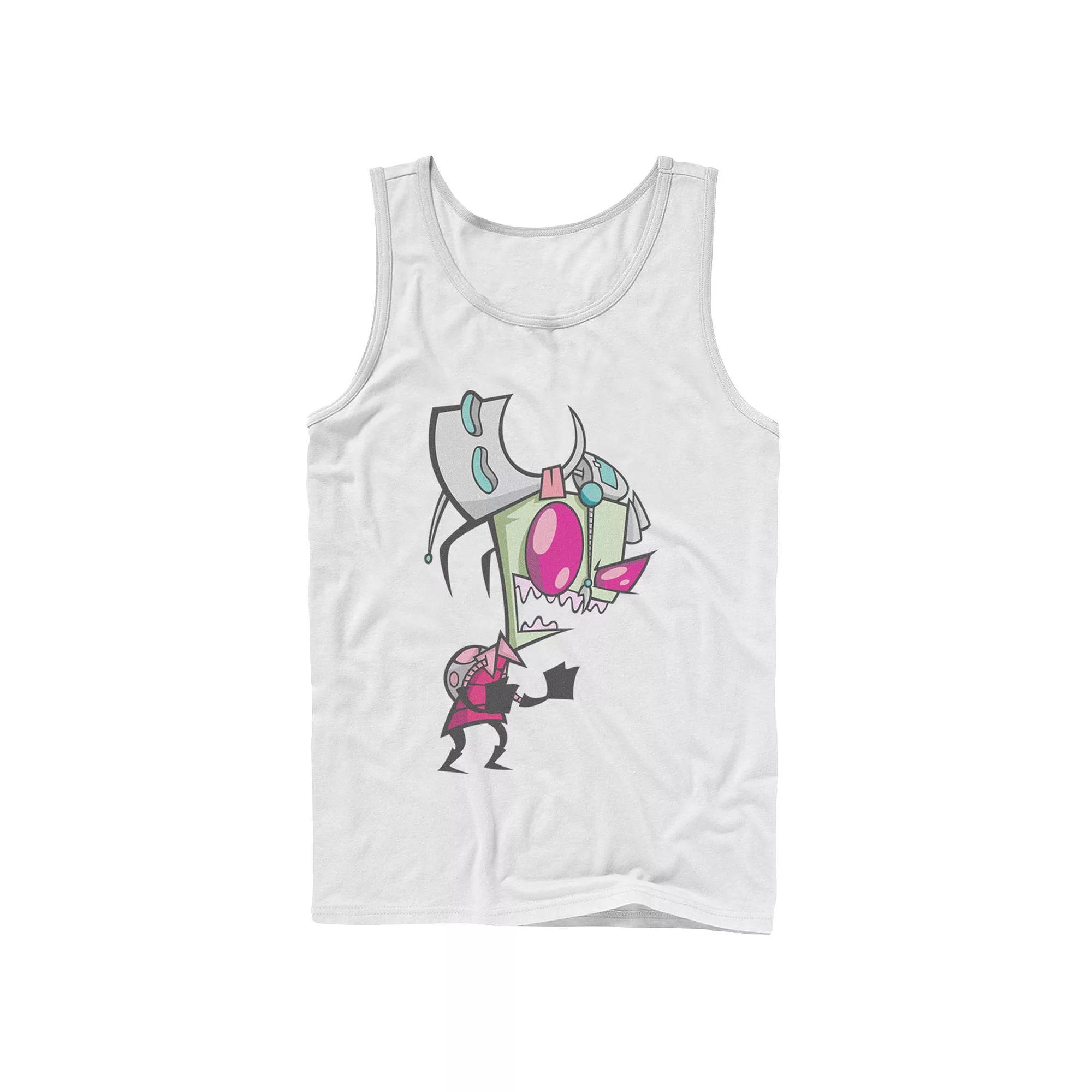 Men's Nickelodeon Invader Zim Menacing Laugh Tired Gir Portrait Graphic Graphic Tank Top,  Product Image