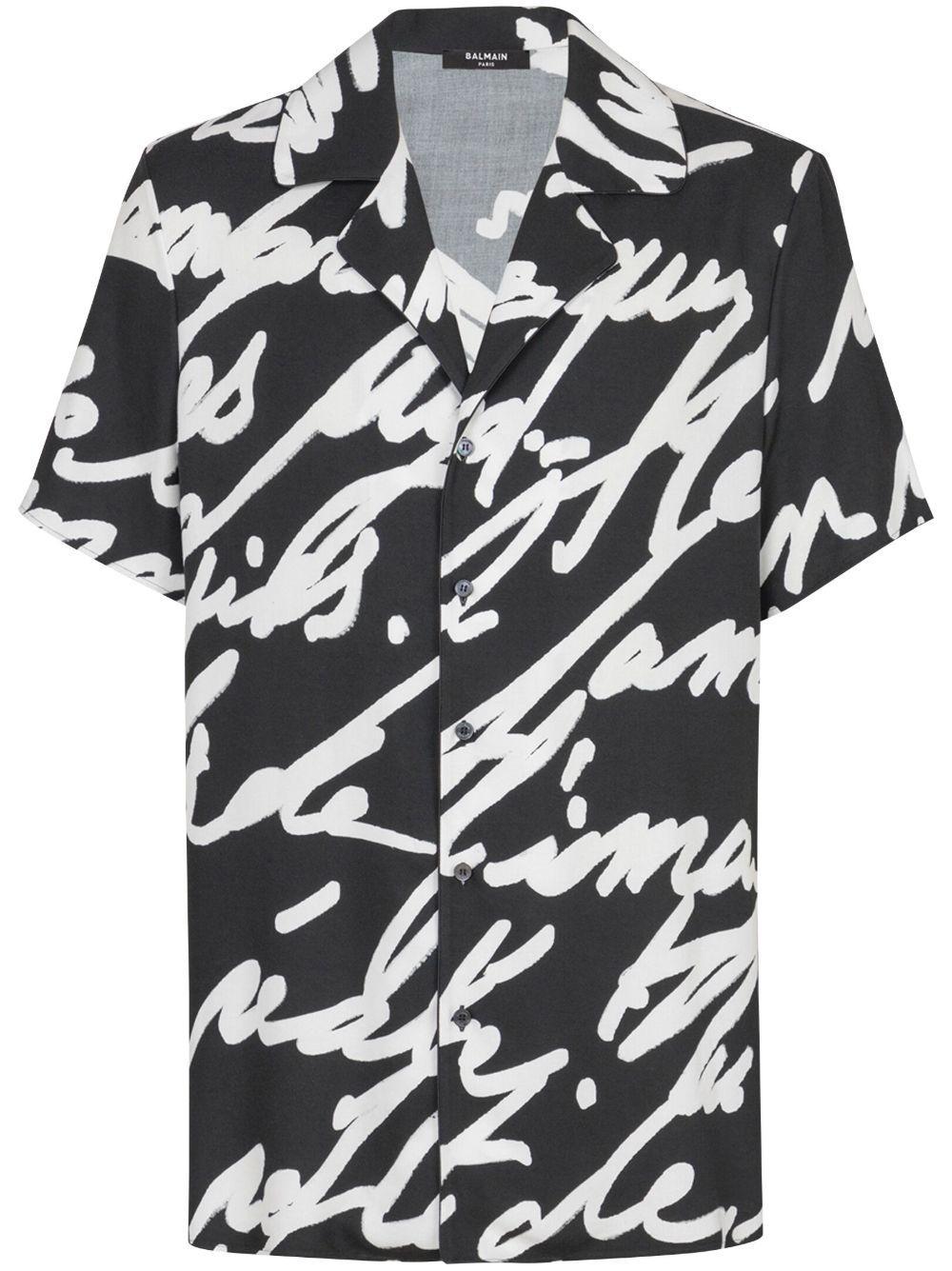 slogan-print shirt Product Image