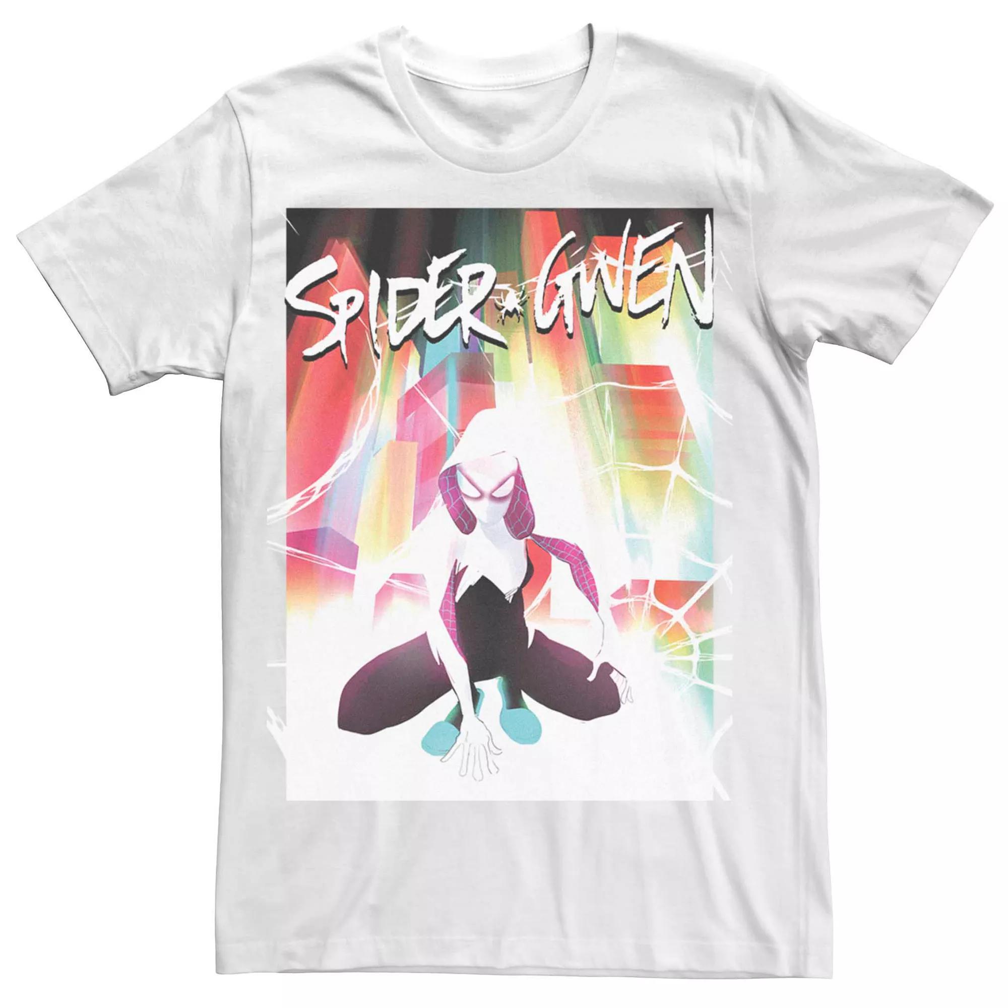 Mens Marvel Spider-Gwen Bright Web Poster Tee Product Image