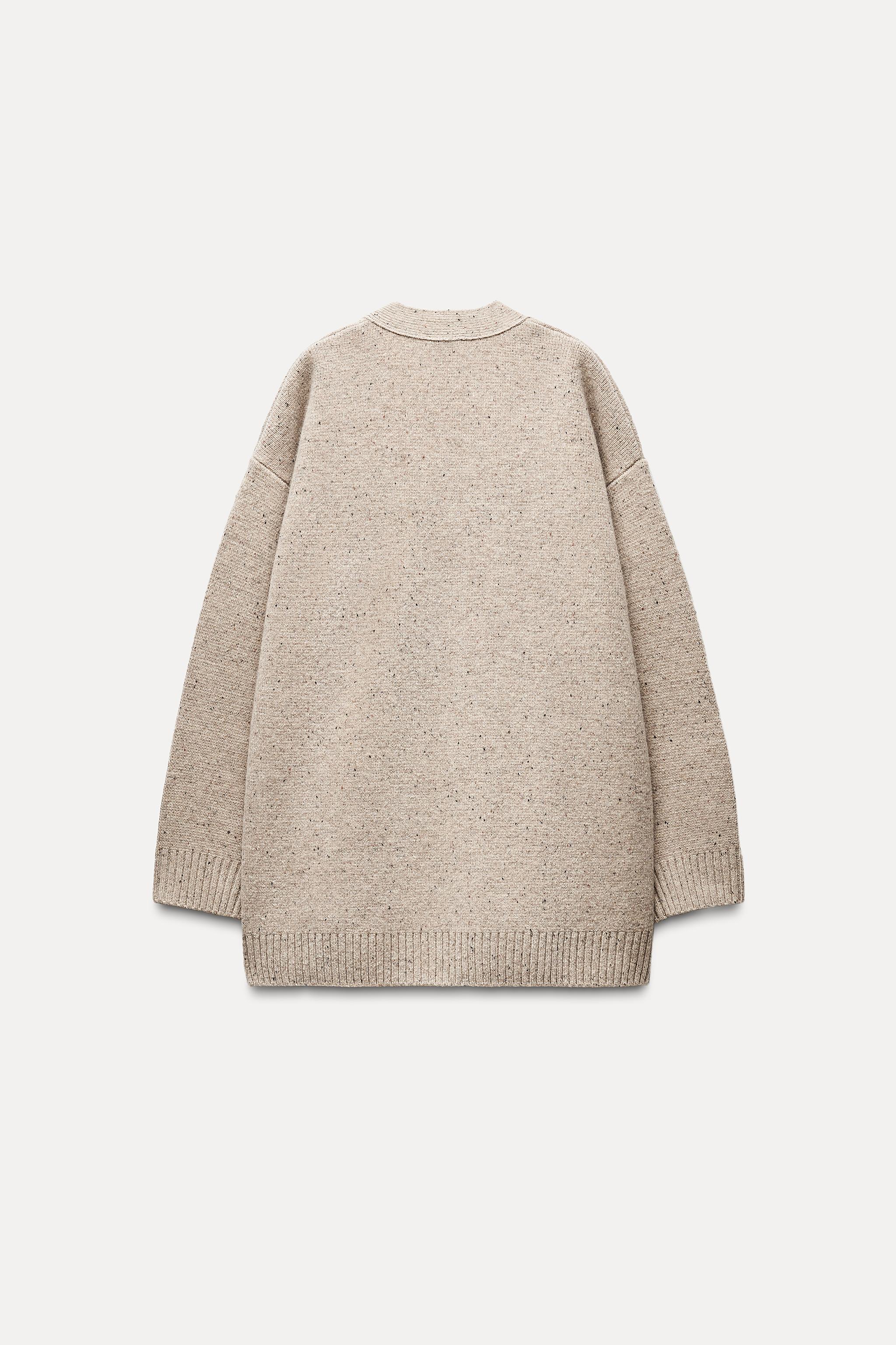 OVERSIZED 100% WOOL CARDIGAN Product Image