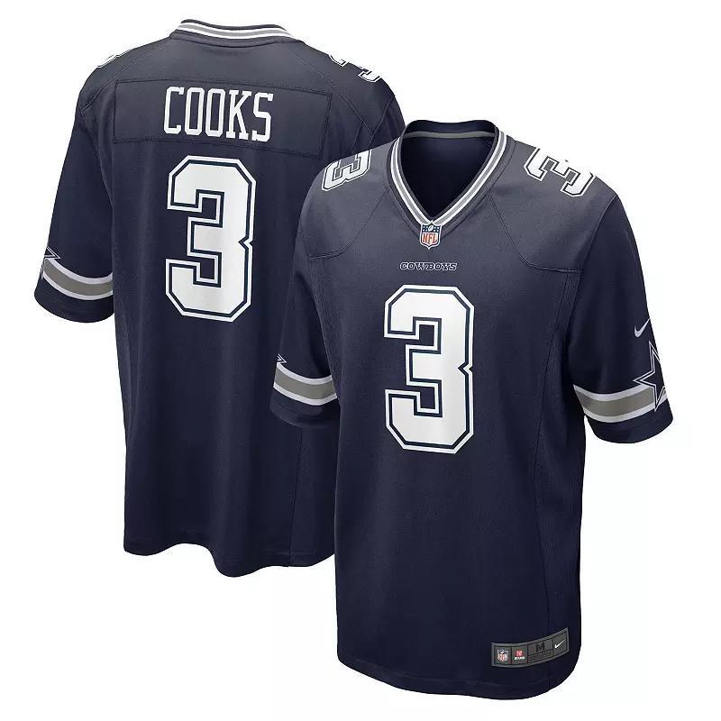 Men's Nike Brandin Cooks Navy Dallas Cowboys Game Jersey, Size: 3XL, Blue Product Image