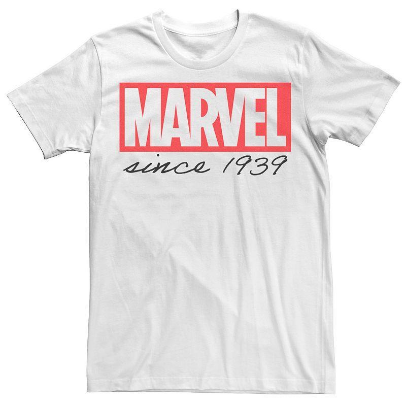 Men's Marvel Since Thirty Nine Logo Tee, Size: Medium, White Product Image