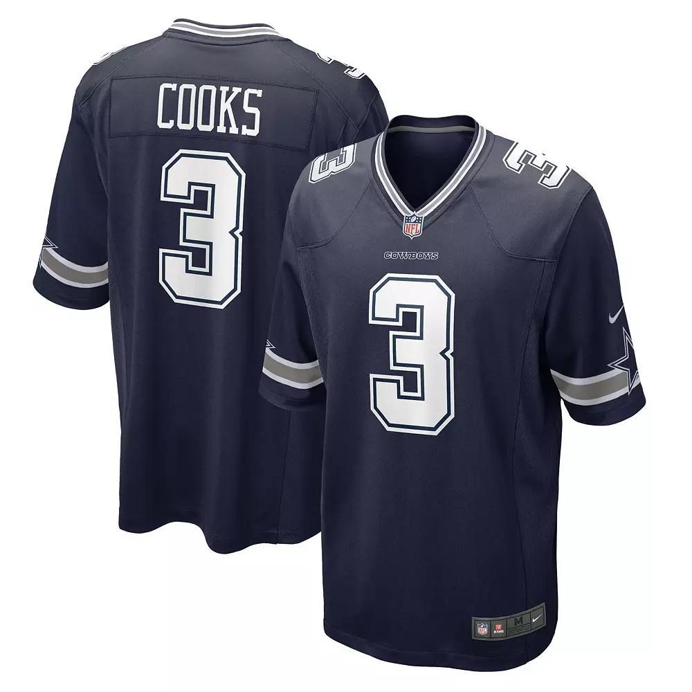 Men's Nike Brandin Cooks Navy Dallas Cowboys Game Jersey, Size: 3XL, Blue Product Image