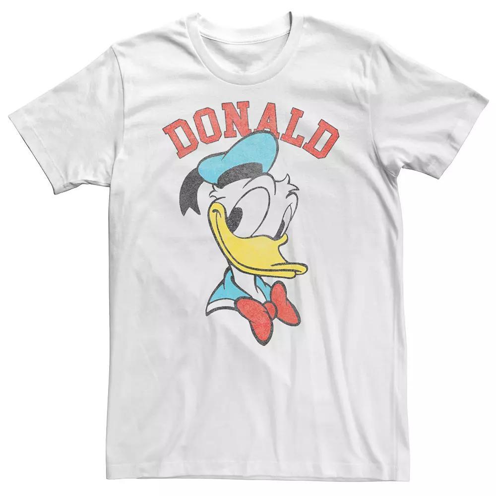Big & Tall Disney Mickey & Friends Donald Duck Happy Big Face Tee, Men's,  Product Image