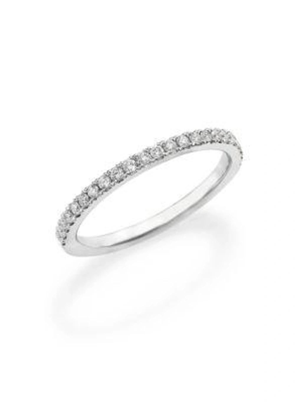 DE BEERS Platinum Channel-set Half Eternity Diamond Band Ring Product Image