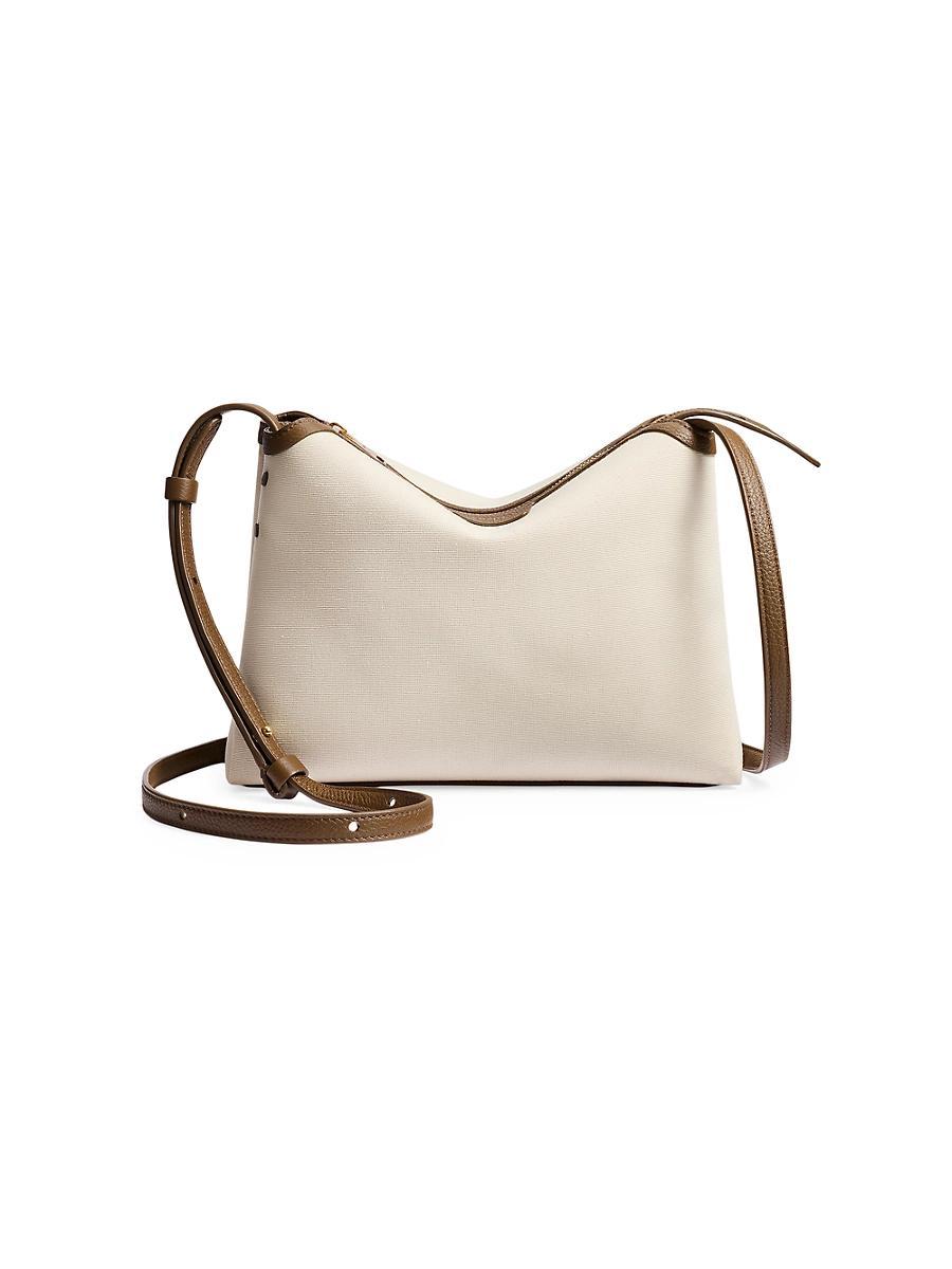 Womens Medium Lina Canvas & Leather Crossbody Bag Product Image