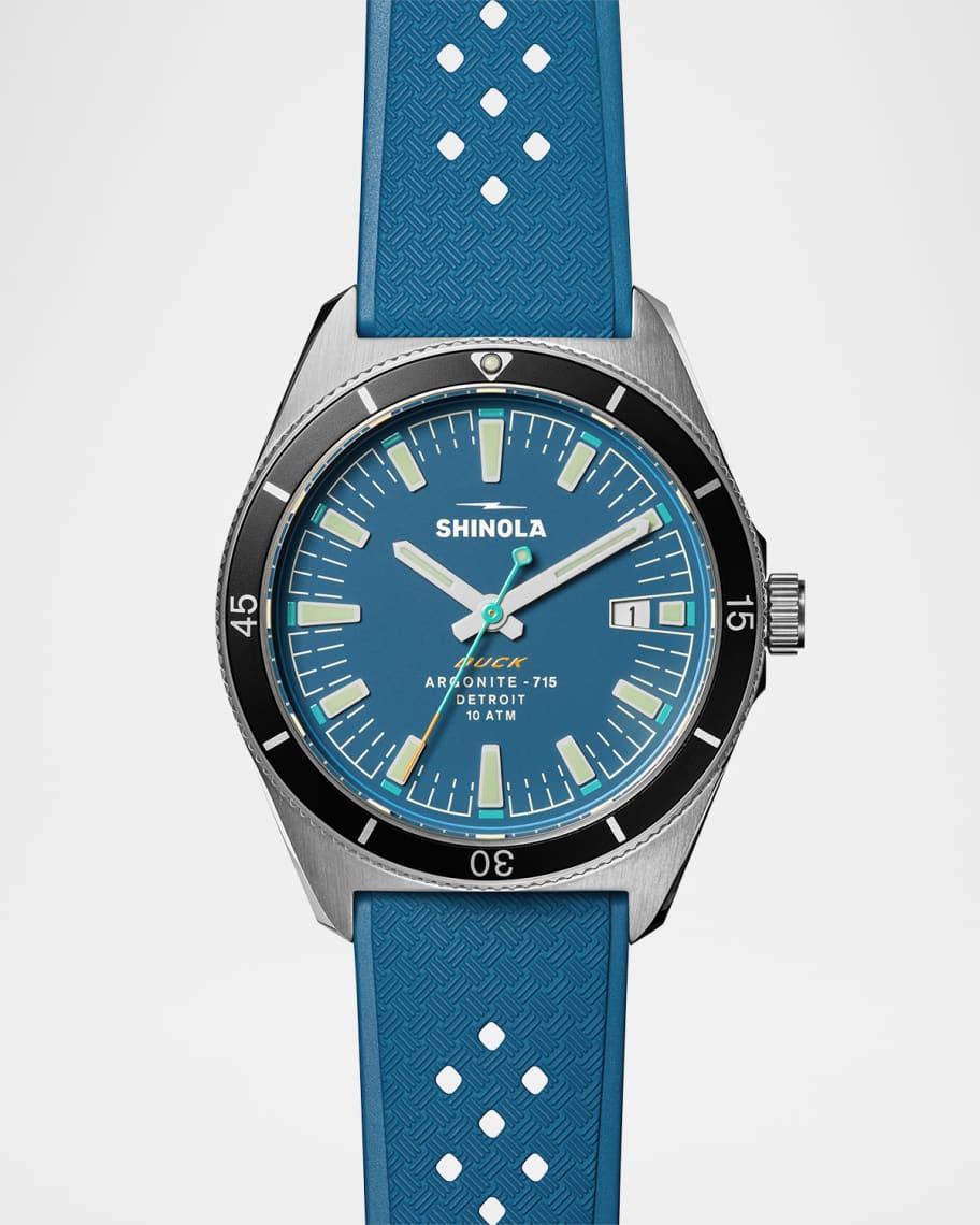 Mens Duck Rubber-Strap Analog Watch, 40mm Product Image