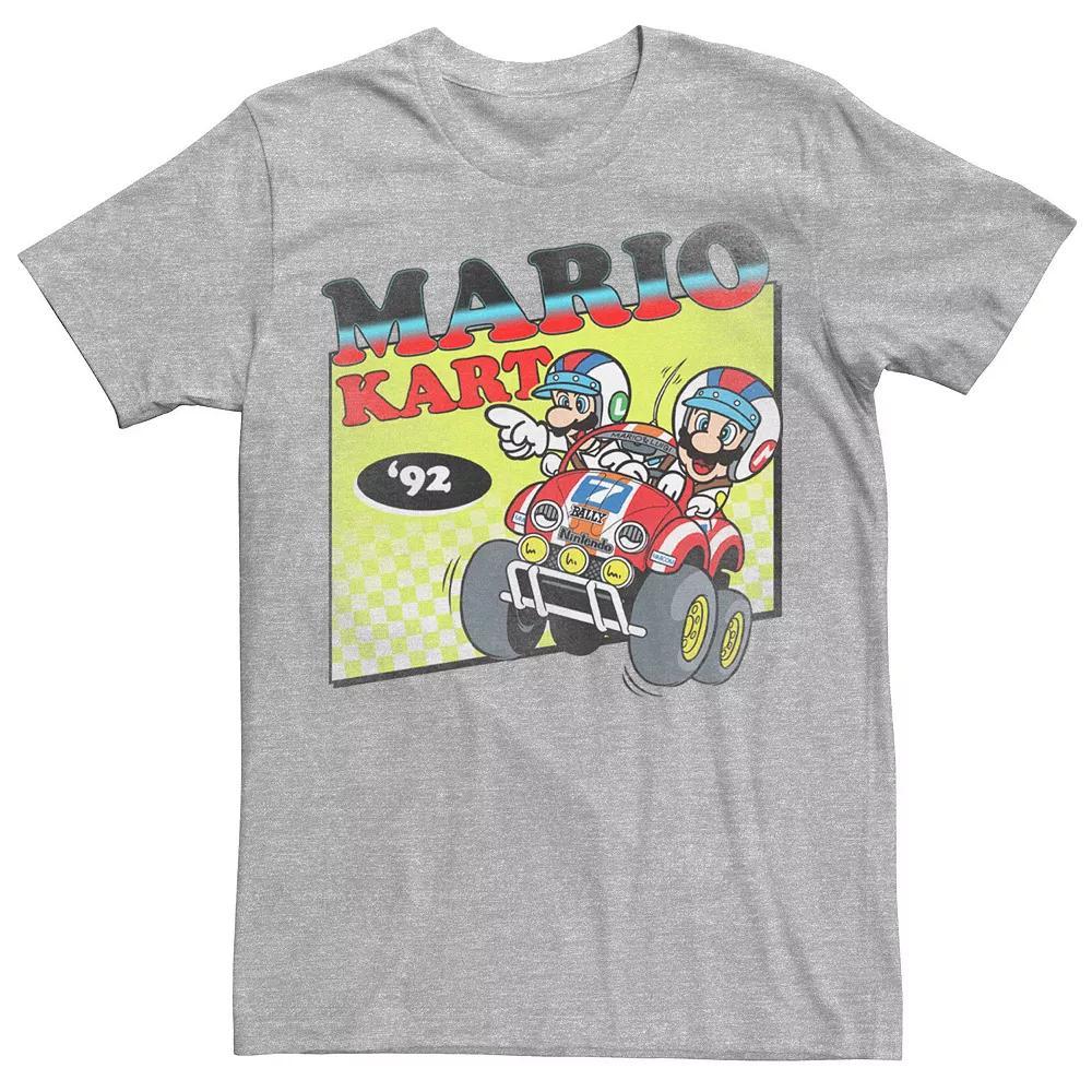 Men's Mario Kart Karting Retro Boxed Up Logo Tee,  Product Image