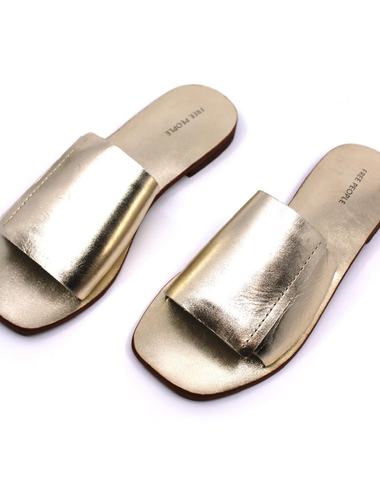 Free People Verona Slide Sandal Gold Product Image
