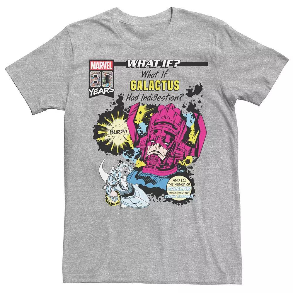 Men's Marvel What If Galactus Had Indigestion Comic Book Cover Graphic Tee, Size: Large, Royal Grey Product Image