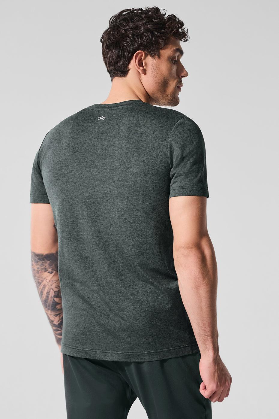 Conquer Reform Crewneck Short Sleeve - Charcoal Green Heather Product Image