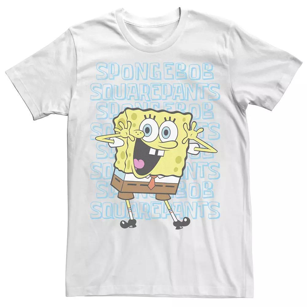 Men's SpongeBob SquarePants Name Stack Portrait Tee,  Product Image