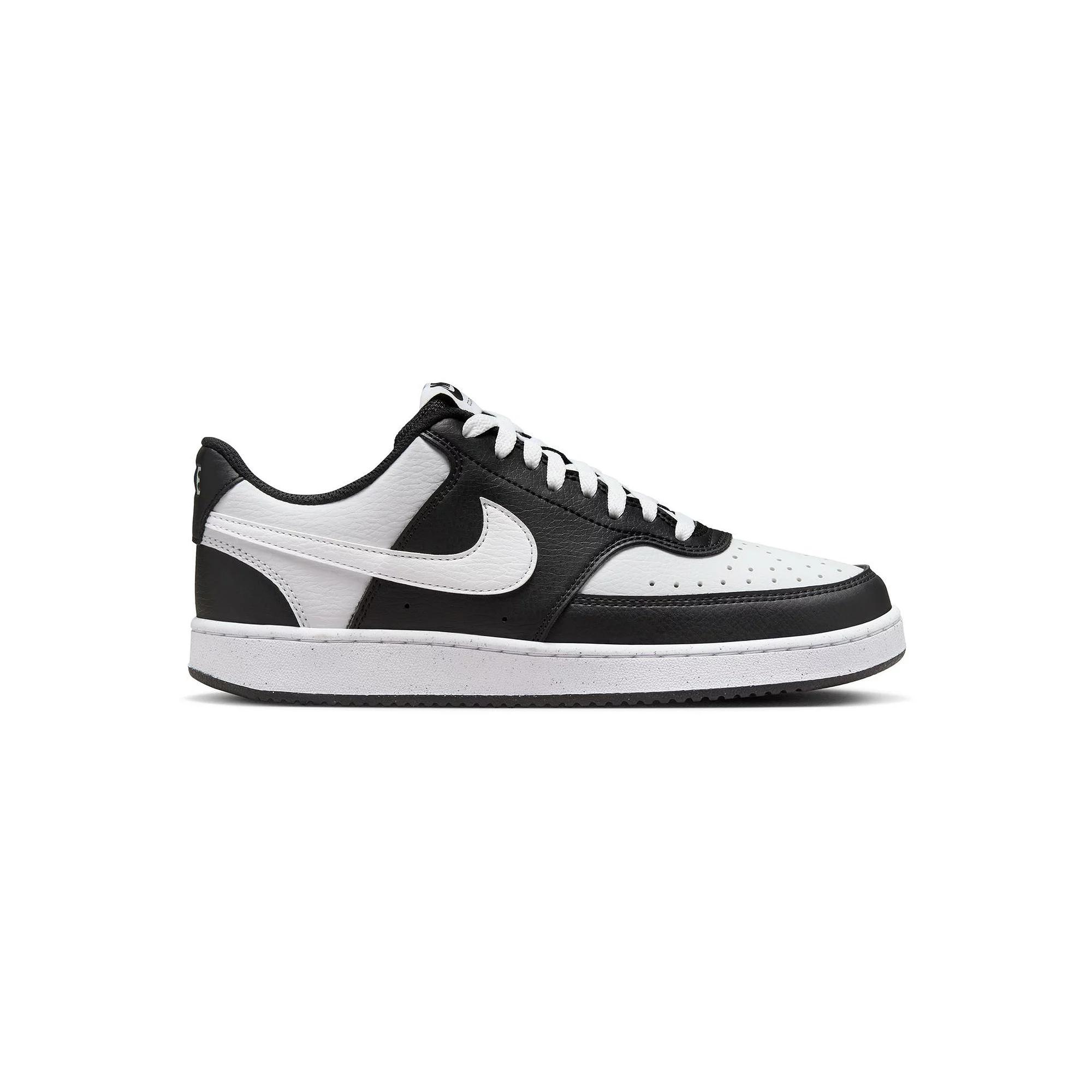 Nike Court Vision Next Nature Women's Low-Top Shoes, Size: 10.5, Black White Product Image