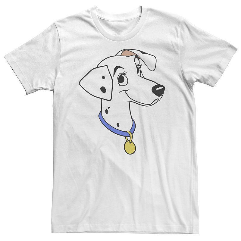 Big & Tall Disney 101 Dalmatians Perdita Big Face Tee, Men's, Size: 4XLT, White Product Image