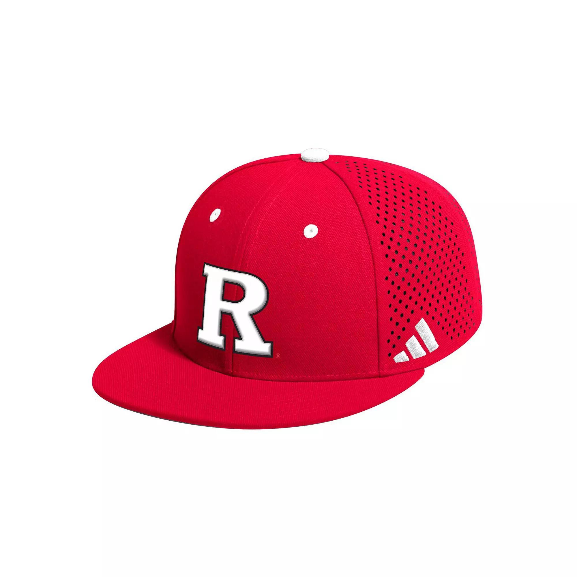 Men's adidas Scarlet Rutgers Scarlet Knights On-Field Baseball Fitted Hat, Size: 8, Red Product Image