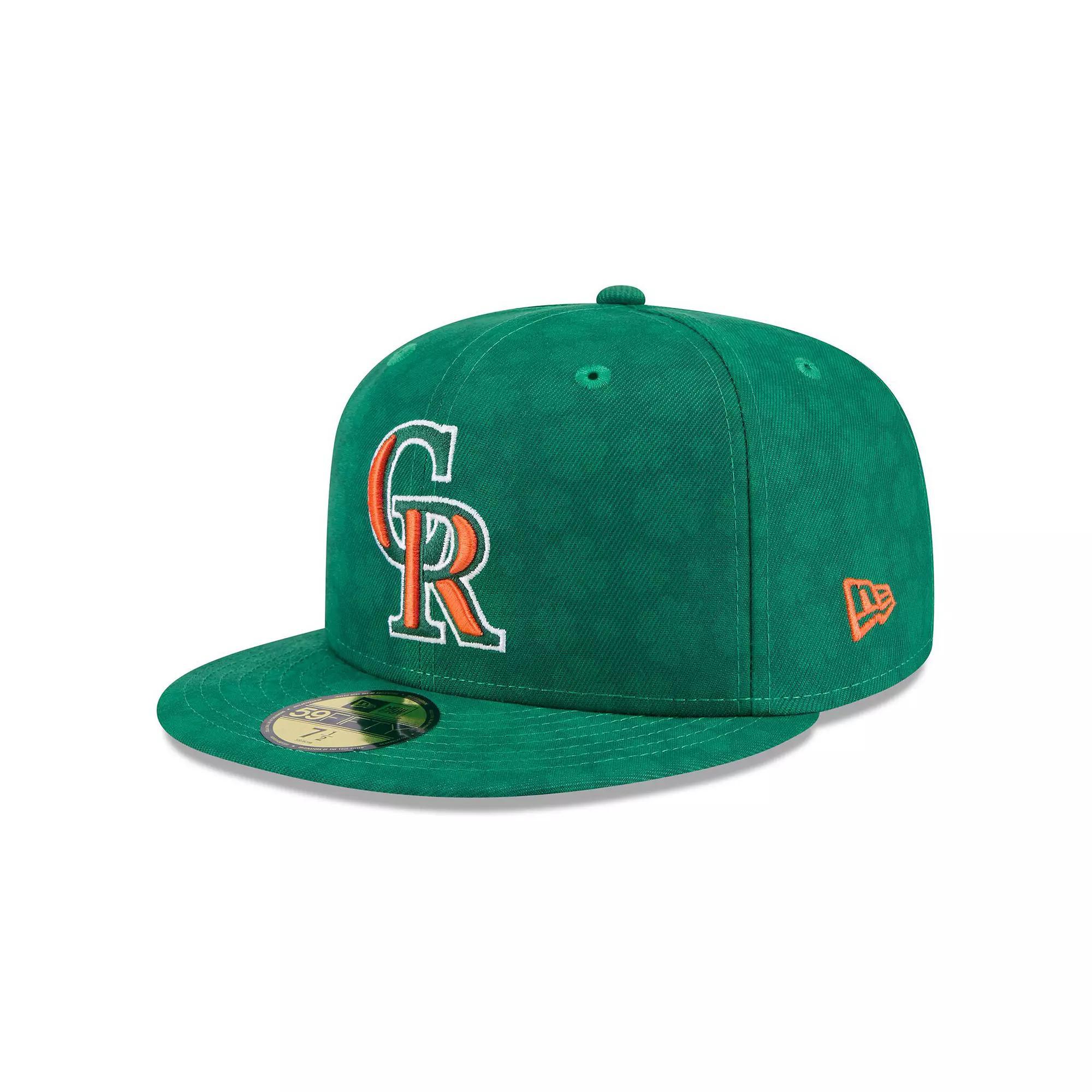 Men's New Era Kelly Green Colorado Rockies St. Patrick's Day 59FIFTY Fitted Hat, Size: 7 1/4 Product Image