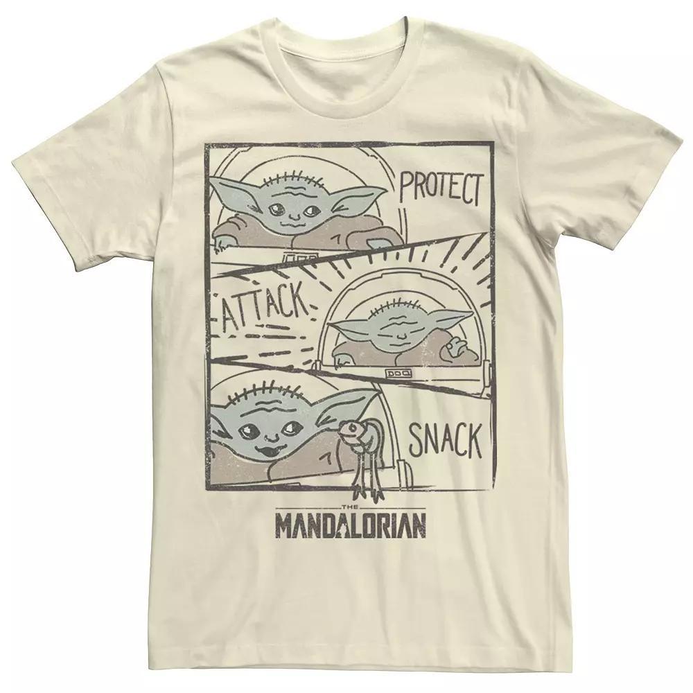 Men's Star Wars The Mandalorian The Child Protect Attack Snack Tee,  Product Image
