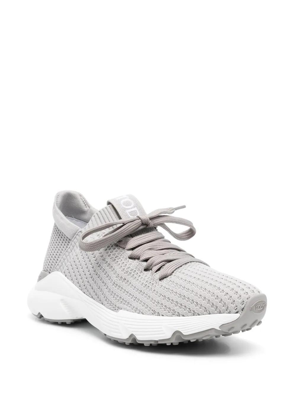 TOD'S Knitted Sneakers In Grey Product Image