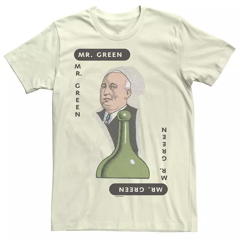 Men's Clue Mr. Green Classic Green Game Piece Tee, Size: Small, Natural Product Image