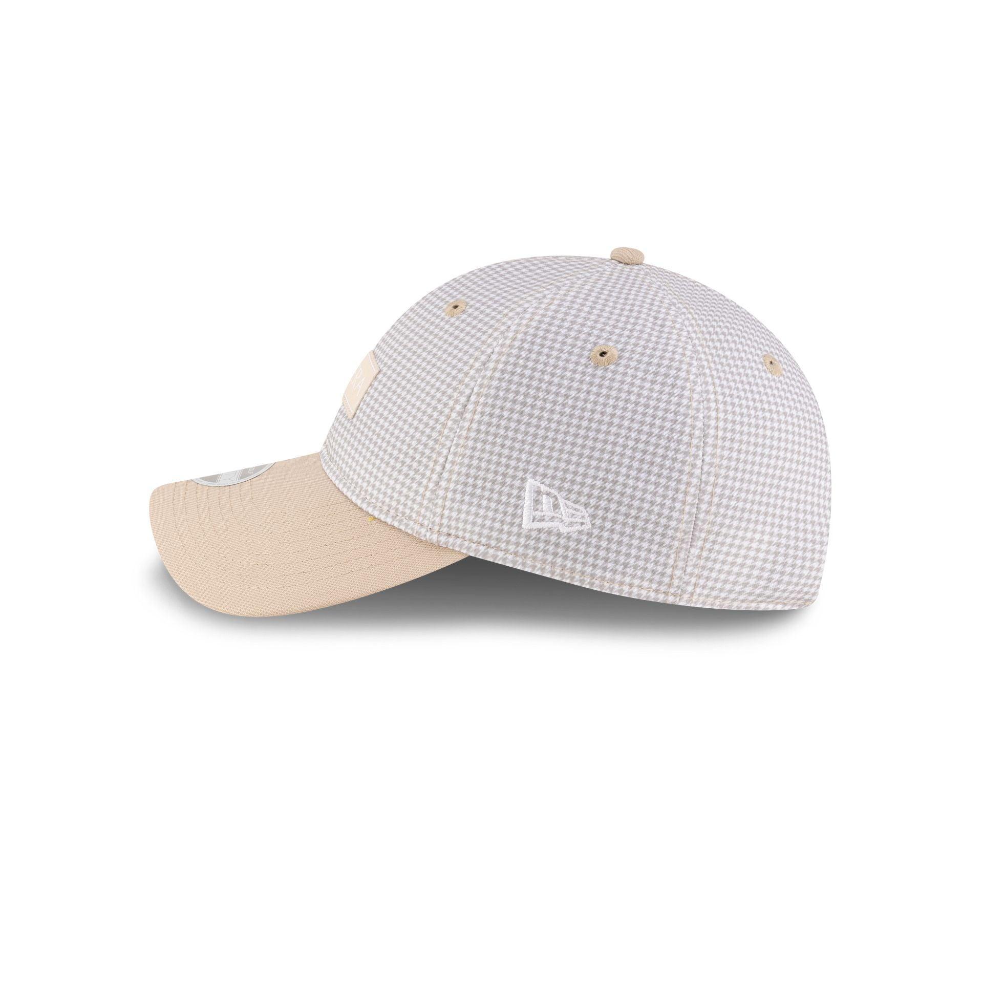 New Era Cap Houndstooth Beige 9TWENTY Adjustable Hat Male Product Image