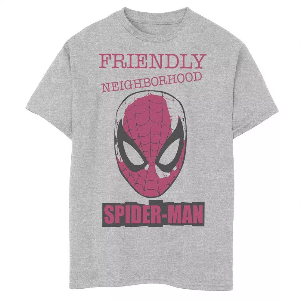 Boys 8-20 Marvel Spider-Man Friendly Neighborhood Front Face Portrait Graphic Tee, Boy's,  Product Image