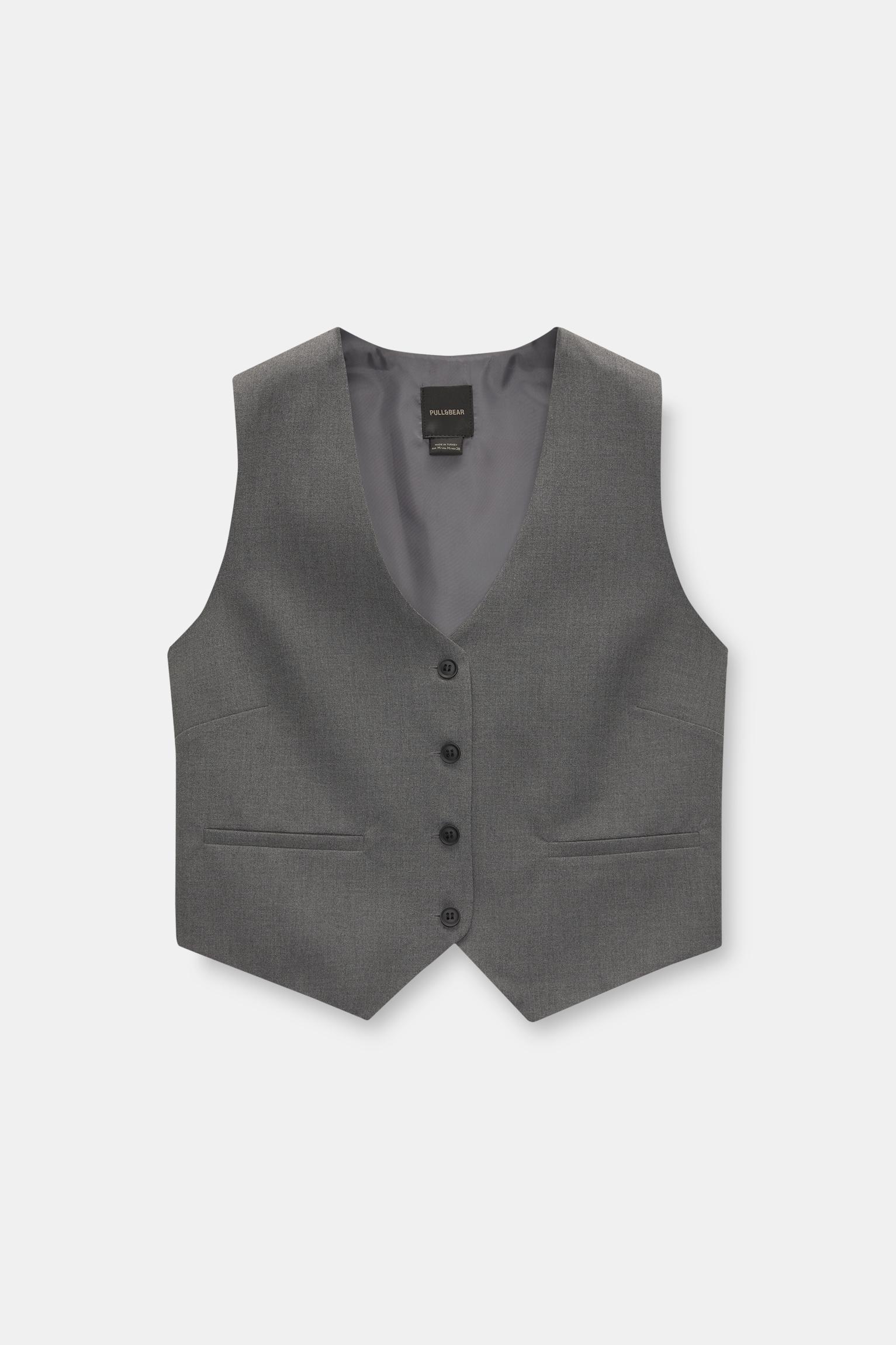 Button-up suit vest Product Image