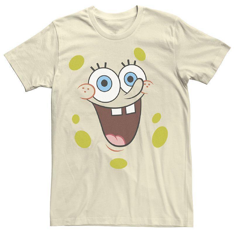 Men's Nickelodeon SpongeBob SquarePants Face Portrait Graphic Tee, Size: 3XL, Natural Product Image