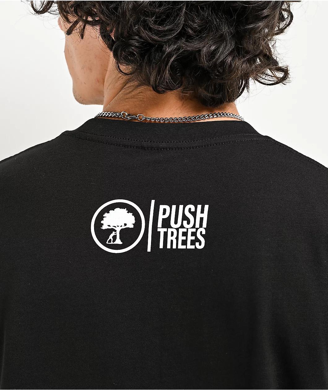 Push Trees Sparked Black T-Shirt Product Image