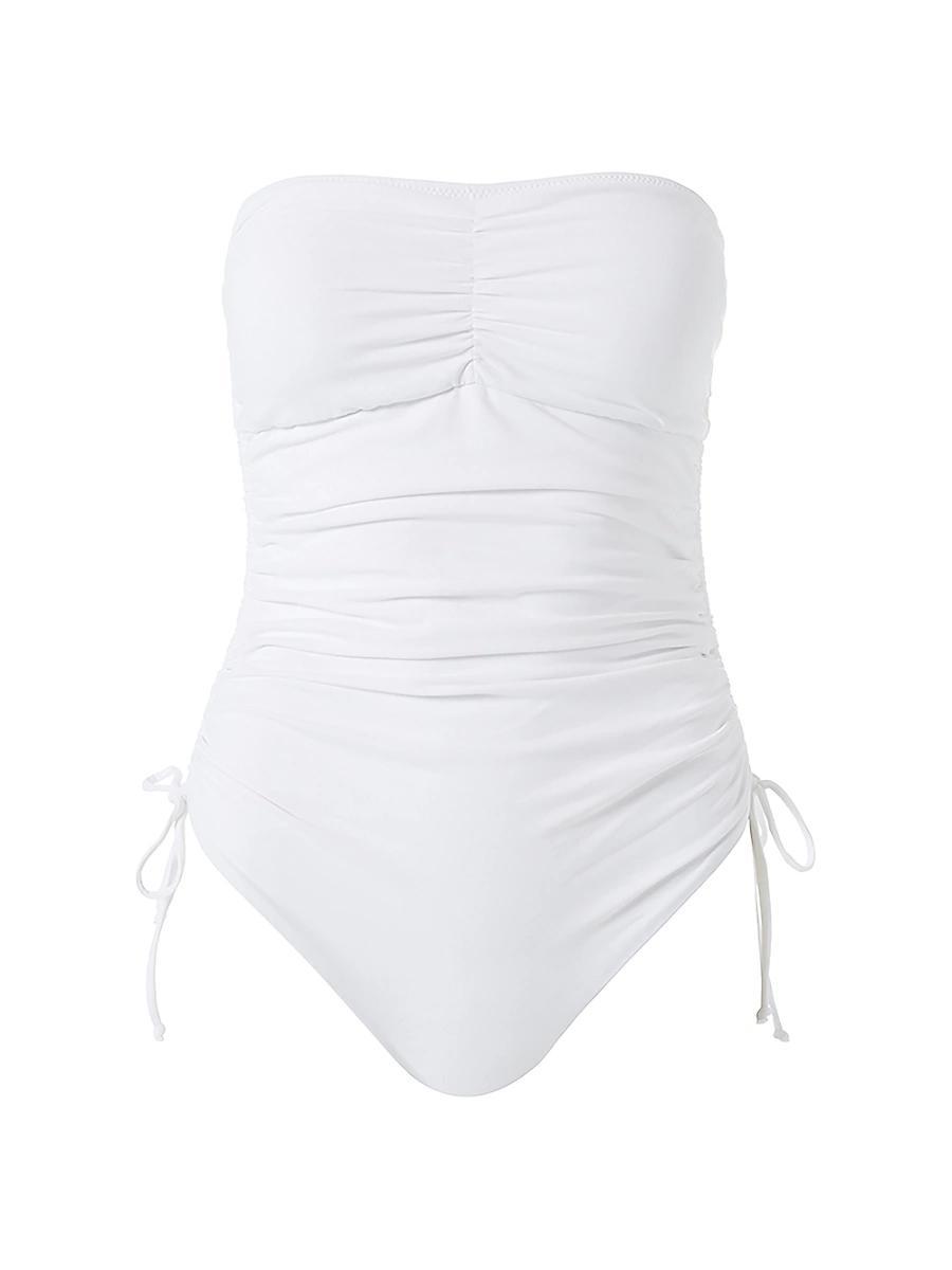 Womens Sydney Ruched Bandeau One-Piece Swimsuit Product Image