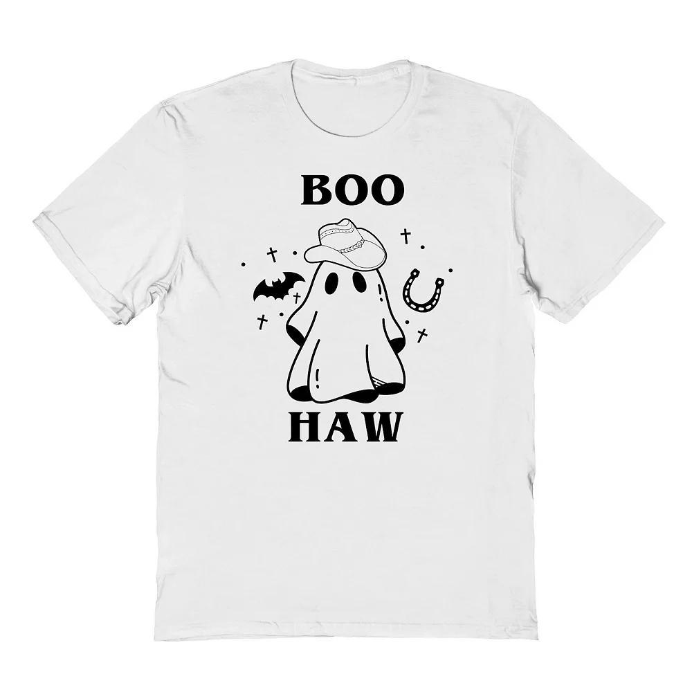Men's Boo Haw Halloween Graphic Tee, Size: Large, White Product Image