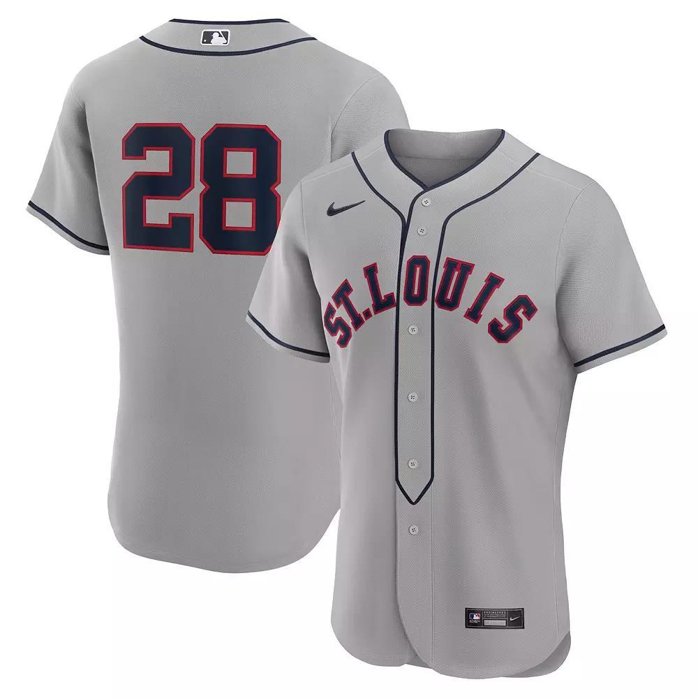 Men's Nike Nolan Arenado Gray St. Louis Cardinals 2024 Rickwood Classic Authentic Player Jersey, Size: 48, Grey Product Image