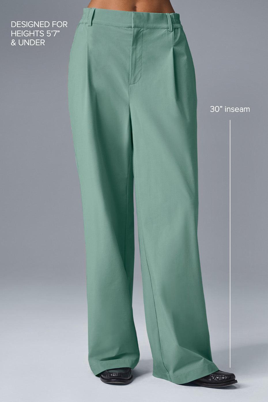 High-Waist Pursuit Trouser (Regular) - Botanical Green Product Image