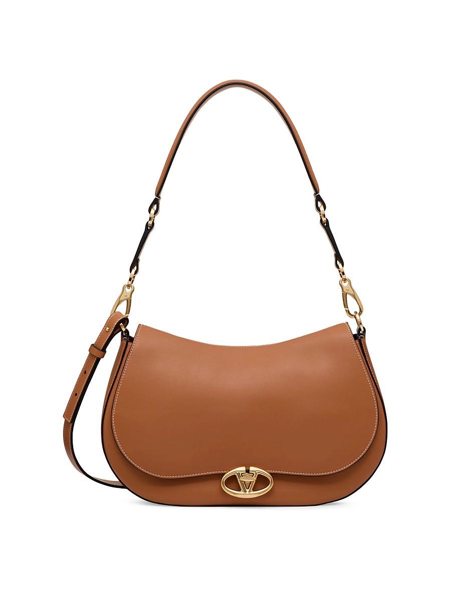 Womens Ohval Medium Shoulder Bag in Nappa Calfskin Product Image