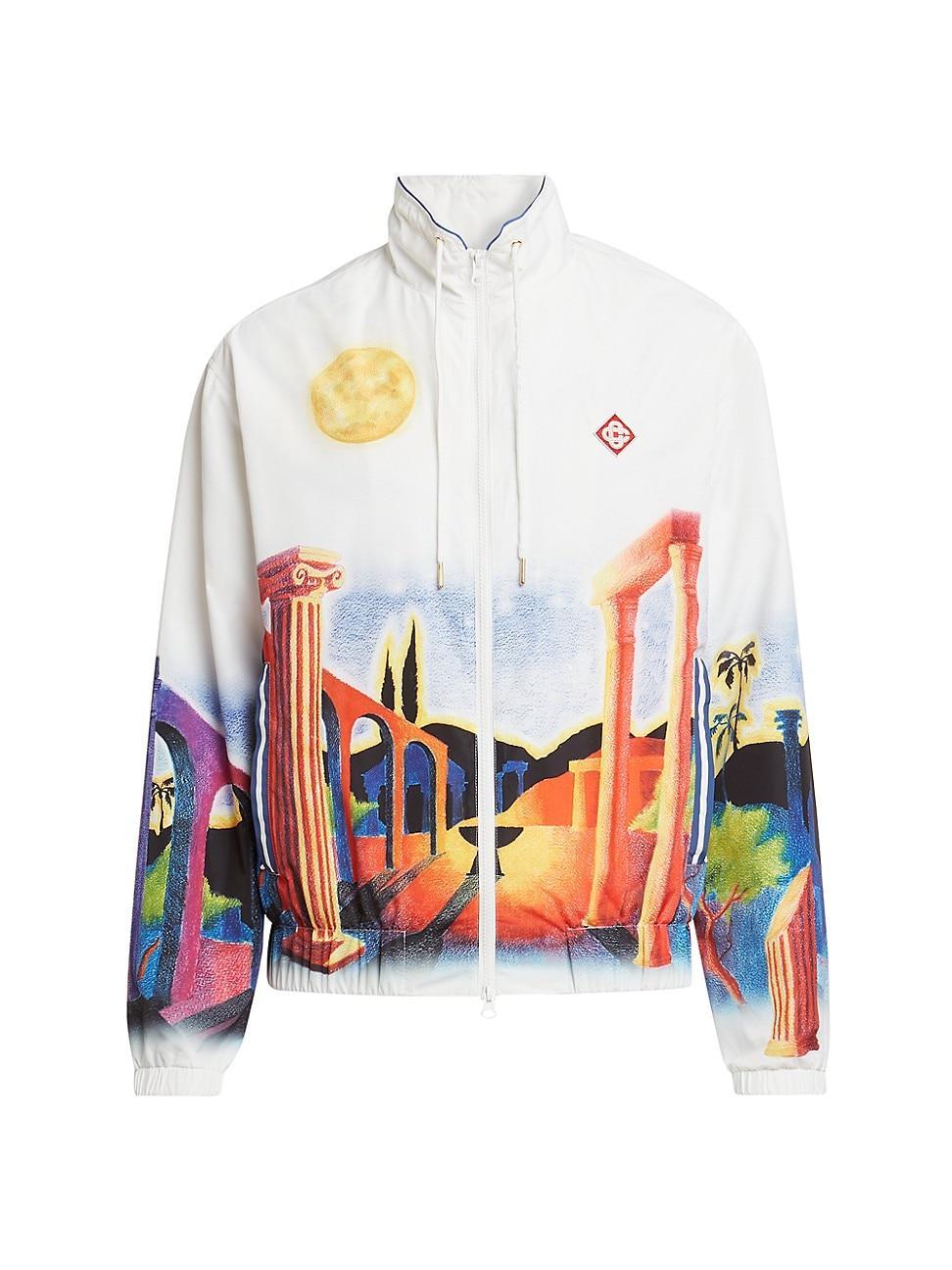 Mens Printed Windbreaker Jacket Product Image