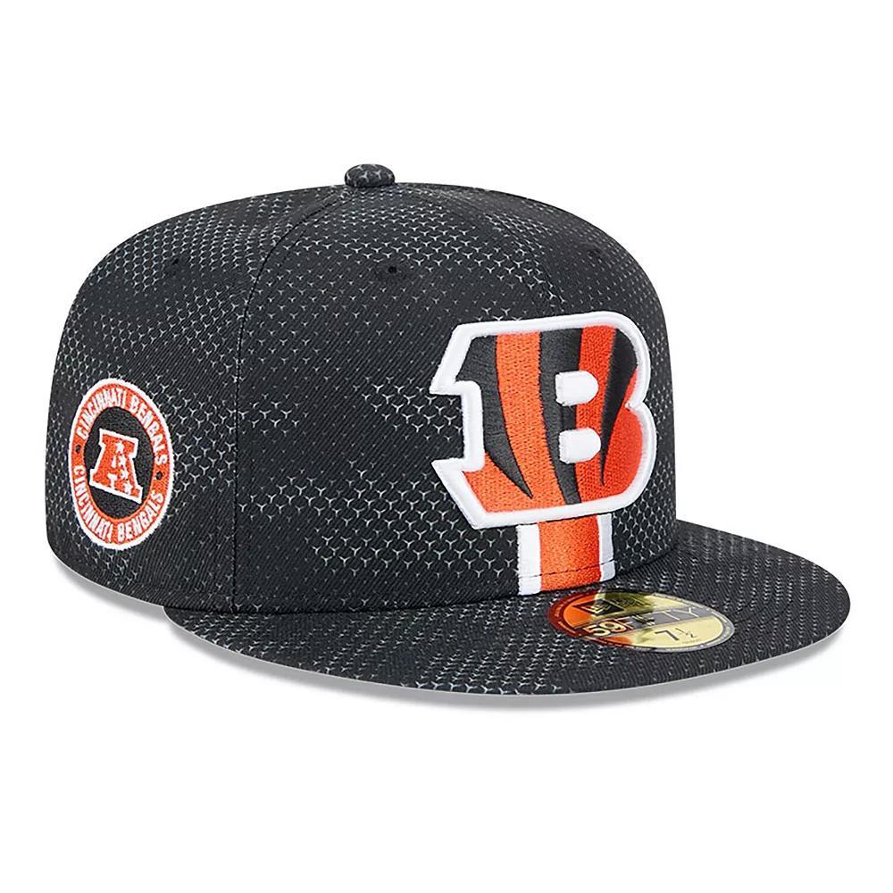 Men's New Era Black Cincinnati Bengals 2024 Sideline 59FIFTY Fitted Hat,  Product Image