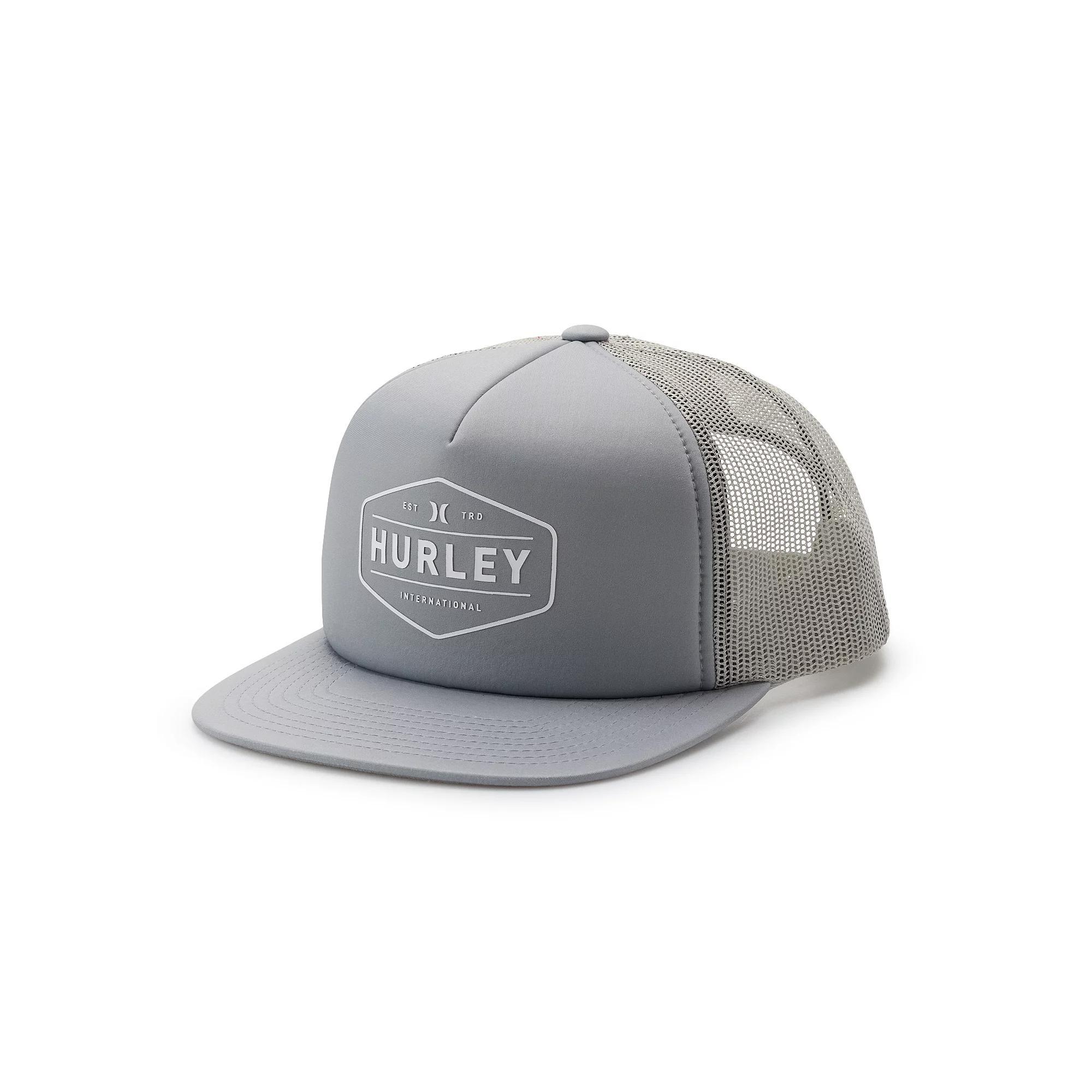 Men's Hurley Drop-In Trucker Hat, Gray Product Image